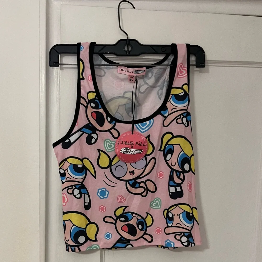 NWT - THE POWERPUFF GIRLS NO TROUBLES BUBBLES TANK TOP - XL - Picture 1 of 5